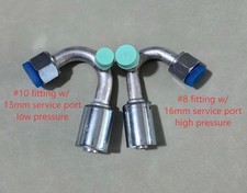 Aluminum Beadlock Fittings 135 Degree w/ Service Port for #8 & #10 Standard picture