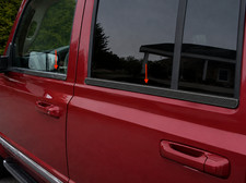 fit:2008-2013 JEEP LIBERTY Window Sill Trim Carbon Fiber Black 4Pc picture