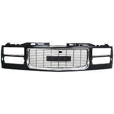 Grille Assembly For 94-98 GMC C1500 94-00 K1500 K2500 Yukon Chrome Opening picture