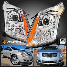 Fits 2010-2016 Cadillac SRX Halogen Projector Headlights Head Lamps Left+Right picture