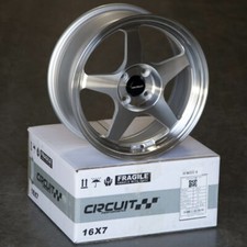 4 Circuit CP22 16x7 4x100 +35 Machined Silver Wheels Fits Acura Integra DC2 JDM picture