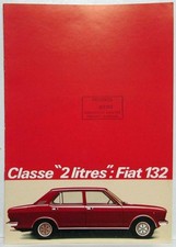 1973 Fiat 132 Classe 2 Litres Sales Brochure - French Text picture