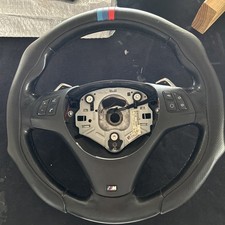 07-13 OEM BMW E90 E92 E93 335 Steering Wheel M-SPORT PERFORATED Leather picture