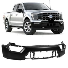 Front Bumper Face Bar For 2021 2022 2023 Ford F-150 F150 Black W/o Sensor Hole picture
