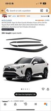 2019-2025 Toyota Rav 4 Wind Deflectors for Front & Rear 6 Piece Set New picture