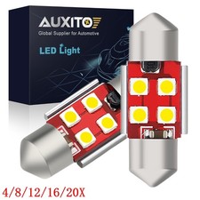 CANBUS AUXITO 31MM Festoon DE3175 LED Map/Dome Interior Light Bulbs 6000K 2/10x picture