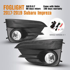 Fits 2017-2019 Subaru Impreza Fog Light Clear Lens Pair Lamp Wiring Kit & Switch picture