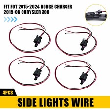 4PCS Side Marker Light Connector Pigtail Wire Harness For 2015-on Chrysler 300 picture