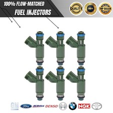 OEM 6x NEW Denso Fuel Injectors Fits 2001-08 Jaguar X-type 3.0L 2.5L V6 1X43-AB picture