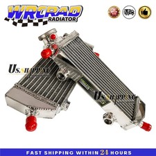 R&L Aluminum Radiator for 2013 2014 2015 KTM 250 350 450 SXF XC-F EXC F Polished picture