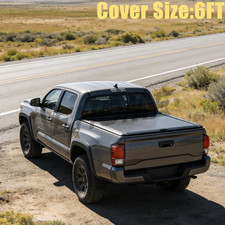 6FT For Toyota Tacoma 2016-2023 Retractable Truck bed Hard Tonneau Roll-up Cover picture