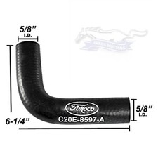 1964 1/2-1968 Mustang Cougar Falcon Coolant Bypass Hose - FoMoCo - C2DZ-8597 picture