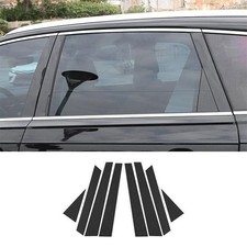 For Audi Q7 2020-23 Carbon Fiber Pillar Posts Door Window Molding Strip Trims 8p picture