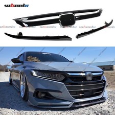 Chrome JDM Sport Style Front Grille Grill Replaced For 2021 2022 Honda Accord 3x picture