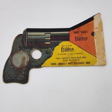 ✅🚨Billiken Shoes ADVERTISING Rare BANG GUN Antique VTG Billykid Tickle📸SEE📏📸 picture