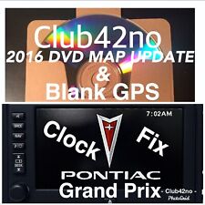 2005 to 2008 Pontiac Grand Prix Navigation Blank Clock Fix & 2016 DVD Map Update picture