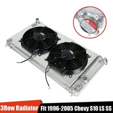3 Row Radiator Shroud Fan For 1986-2005 Chevy S10/S-10 LS Swap Blazer V8 Engine picture