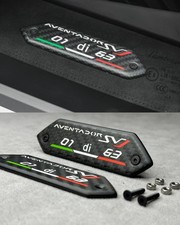 for Aventador  SVJ 01 di 63 carbon pillar emblem badge interior LP700-4 picture