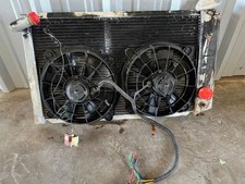 73-76 CORVETTE ALUMINUM AFT RADIATOR WITH ELEC FANS picture