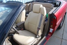for CHRYSLER SEBRING 96~06 CONVERTIBLE S.LEATHER CUSTOM FIT 2 FRONT SEAT COVERS picture