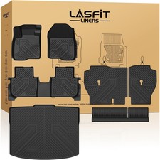 LASFIT Full Set Floor Mats for Honda CR-V 2026 2025 2024 2023, All Weather TPE picture
