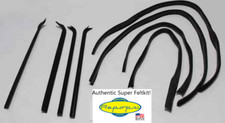 1973 1974 75 76 77 78 79 Ford Pickup Door Window Felt Rubber Seal 8 Pc Super Kit picture