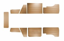 For VW T3 T25 BUS 1979-1984 DOOR PANELS 9 PCS TOBACCO O.P. EARLY STYLE picture