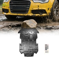 2Pcs Engine Splash Shield For Audi A6 2012-2018 Heavy Skid Plate W/Service Hole picture