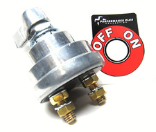 Racing Master Battery Quick Disconnect Cut/Shut Off Safety Switch w/Off On Decal picture