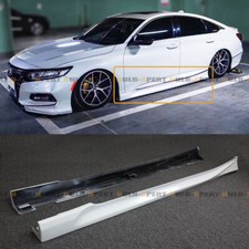 For 2018-22 Honda Accord Yofer Platinum White Pearl Add-on Side Skirt Extensions picture