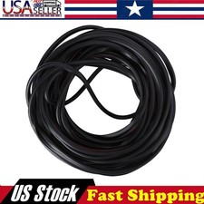 32ft U-shaped Car door bead rubber protector 10m black picture
