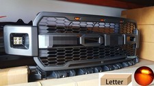 For Ford F150 Grill 2018 2019 2020 Raptor Style Front Grille W/Letter Matte Blac picture