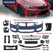M-Tech Style Front Bumper Kit w/PDC Hole For 2014-2020 BMW 4 Series F32 F33 F36 picture