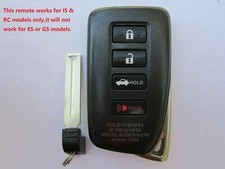 UNLOCKED OEM LEXUS IS RC SMART KEY KEYLESS REMOTE FOB HYQ14FBA 281451-2020 AG picture