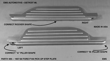 1957-60 FORD F100 PICK UP TRUCK STEP PLATE LEFT & RIGHT SIDE 57 58 59 60 #406 picture