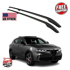 ALFA ROMEO TONALE 2022- Roof Rails Solid (Screw) Alu Black 2 Pcs picture