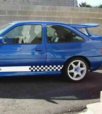 2x Rally sticker stripe kit For Ford Escort rs cosworth door mirror body lowered picture