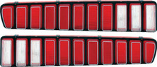 OER1 Tail Lamp Lens Set with Silver Trim For 1973-1974 Dodge Charger picture