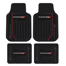 New 4pc DODGE Elite Front & Back Heavy Duty All Weather Rubber Floor Mats Set picture