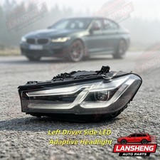 Full LED Adaptive Left Black HEADLIGHT For 2021-22 BMW 5 SERIES 530I 540 550 G30 picture