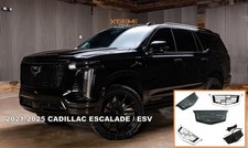 Black LED White Illuminated Front Grille Emblem Fits 21-25 Cadillac Escalade picture