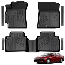 All Weather Floor Mats Door Sill Guards for 2021-2026 Hyundai Elantra picture