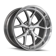 Ridler Wheels 661 18x8 +0 Gloss Grey & Machined 5x120.65 5x4.75 (QTY 1) picture