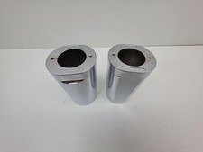 American Suspension Billet Chrome Fork Boots Upper Slider Covers Harley 90-23 TC picture