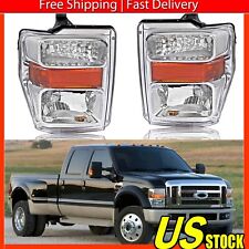 Fits 2008-2010 Ford F250 F350 Left+Right Assembly F450 F550 SuperDuty Headlights picture