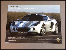 2008 2009 Lotus Sport Exige Cup 260 1-page Original Car Sales Brochure Sheet picture