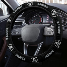 Las Vegas Raiders Themed Sport Print Steering Wheel Cover TN1520 picture