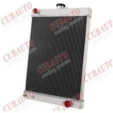 Universal 4Row Core Radiator w/Trans Cooler Fit Street Rod Hot Rod 30's-50's picture