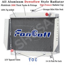 4 Row Radiator for 1972-79 1976 Jeep Wagoneer Cherokee J-Series J10 J20 V8 picture