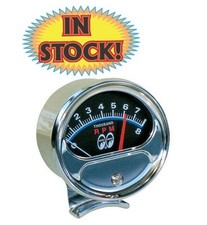 Mooneyes MPG5000TM - MOON 8000 RPM Half-Sweep Tachometer - Black Face picture